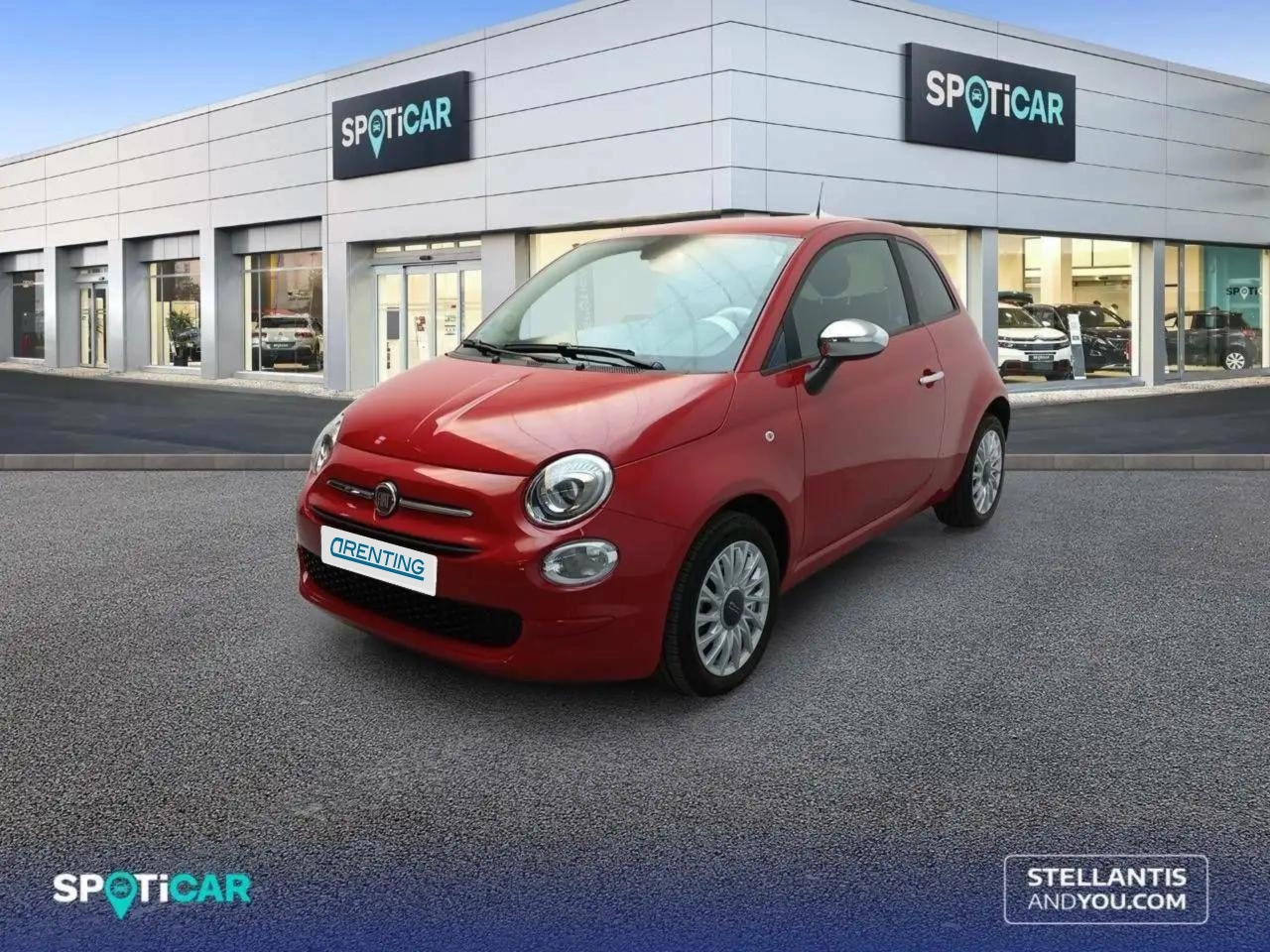 Renting Fiat 500 1.0 Hybrid Dolcevita 52kW Rojo 1