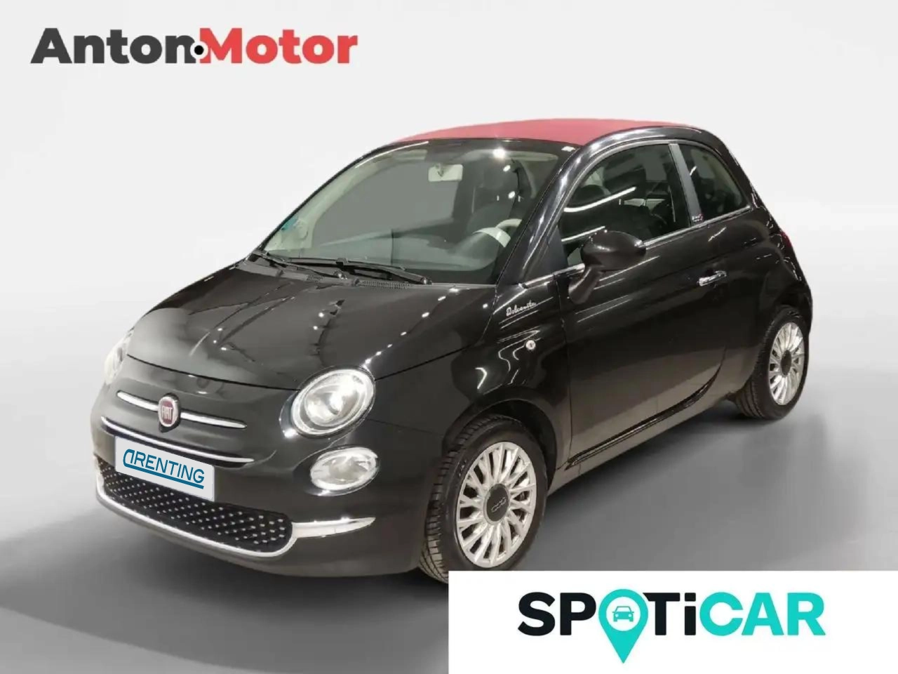 Renting Fiat 500C 1.0 Hybrid Dolcevita 52kW Gris 2 1