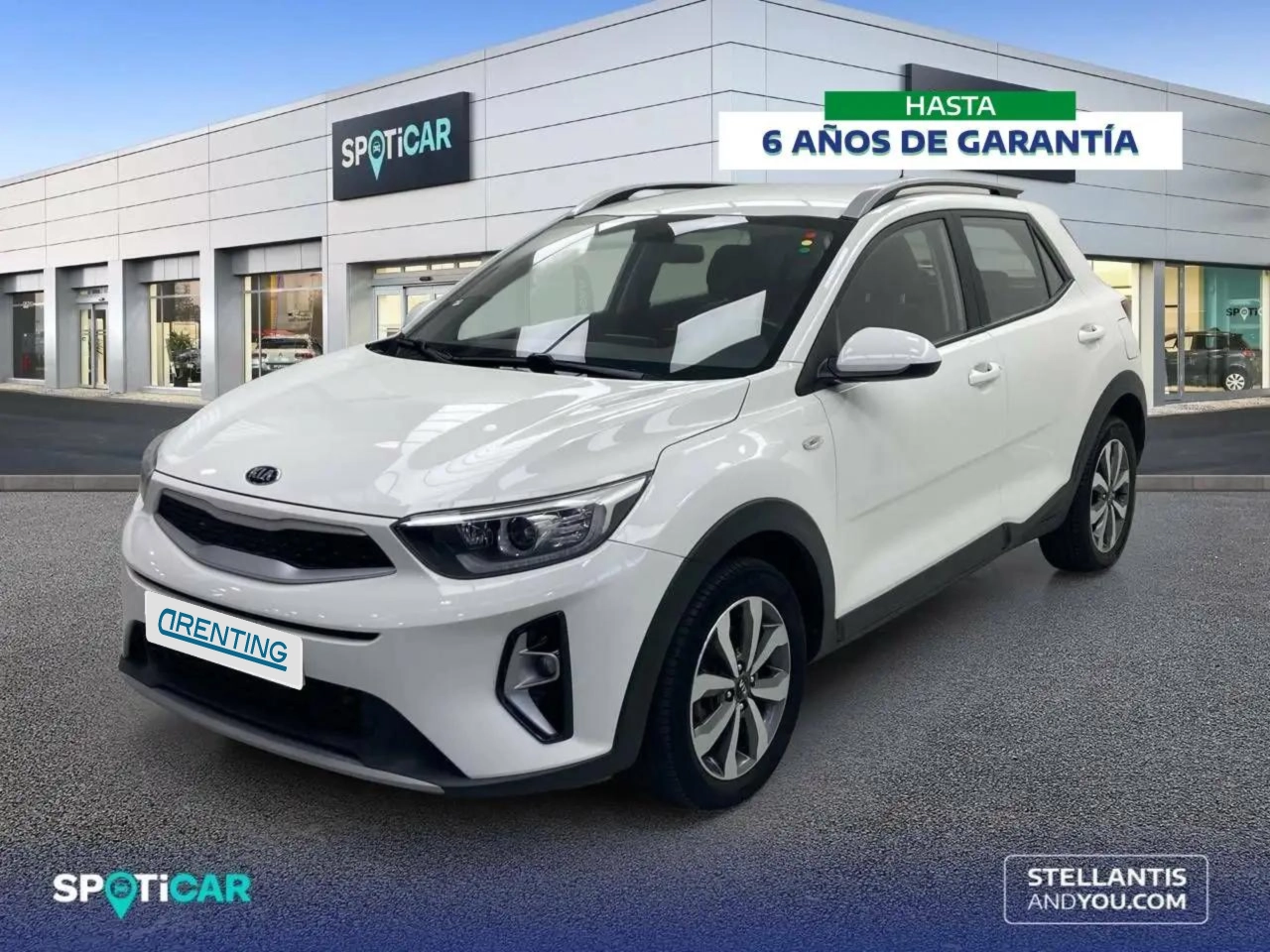 Renting Kia Stonic 1.0 T-GDi MHEV Concept 100 Blanco 1