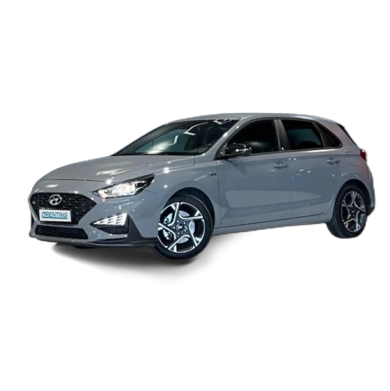 Renting Hyundai i30 1.0 TGDI N Line 48V 120 Gris