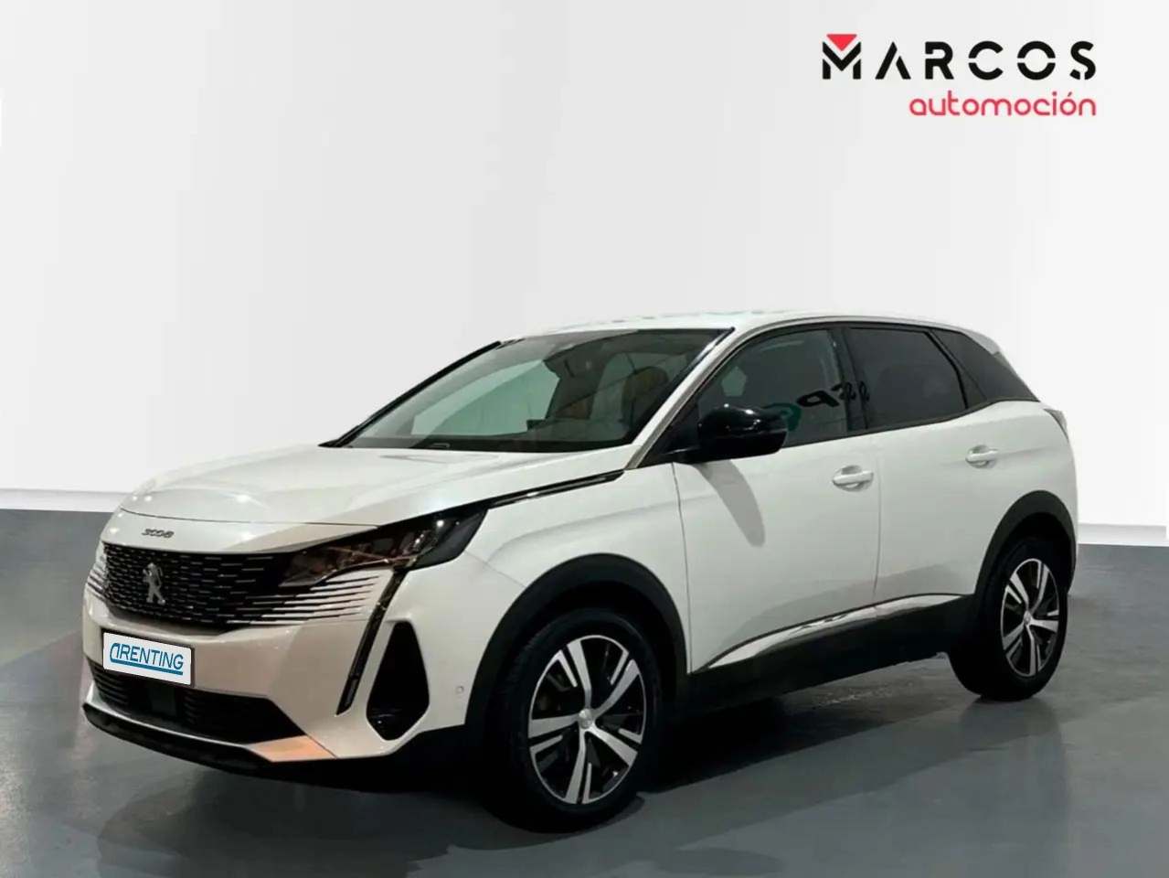 Renting Peugeot 3008 1.2 PureTech 96KW S&S Allure EAT8 Blanco