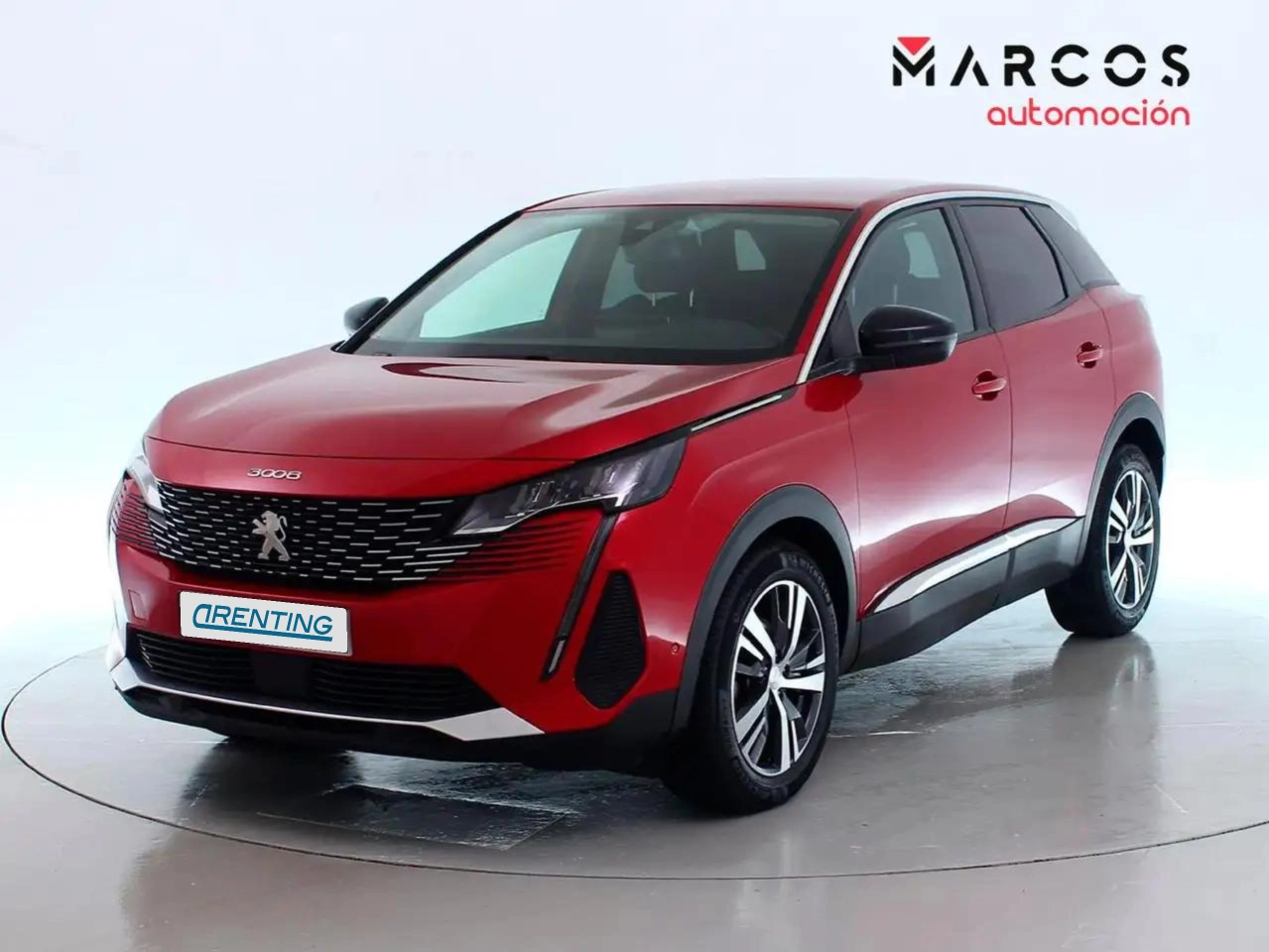 Renting Peugeot 3008 1.2 PureTech 96KW S&S Allure EAT8 Rojo 1