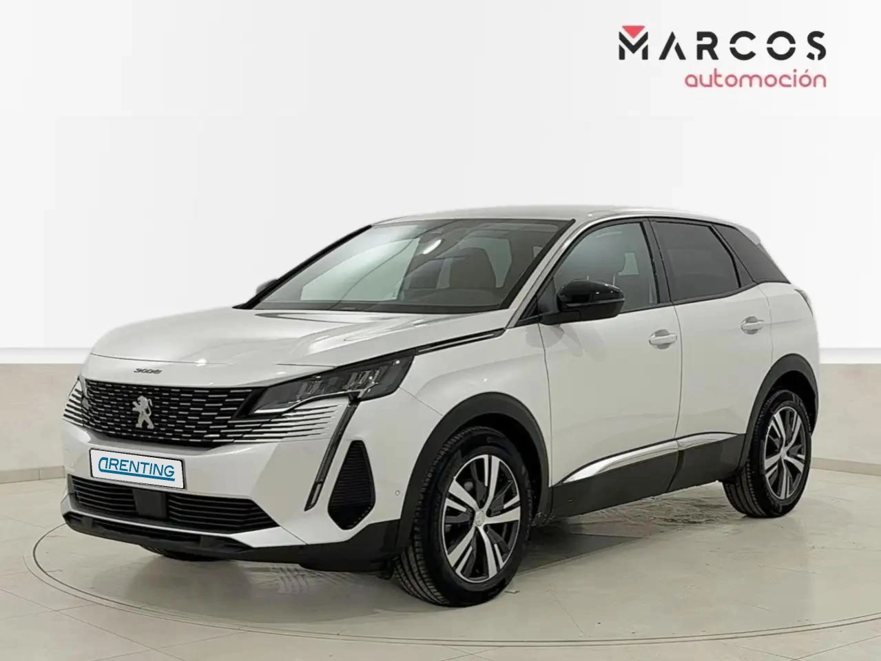 Renting Peugeot 3008 1.2 PureTech 96KW S&S Allure Pack EAT8 Blanco