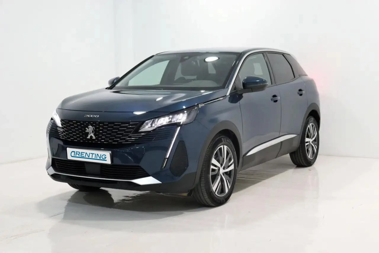 Renting Peugeot 3008 1.2 PureTech 96KW S&S  EAT8 Allure Pack Azul