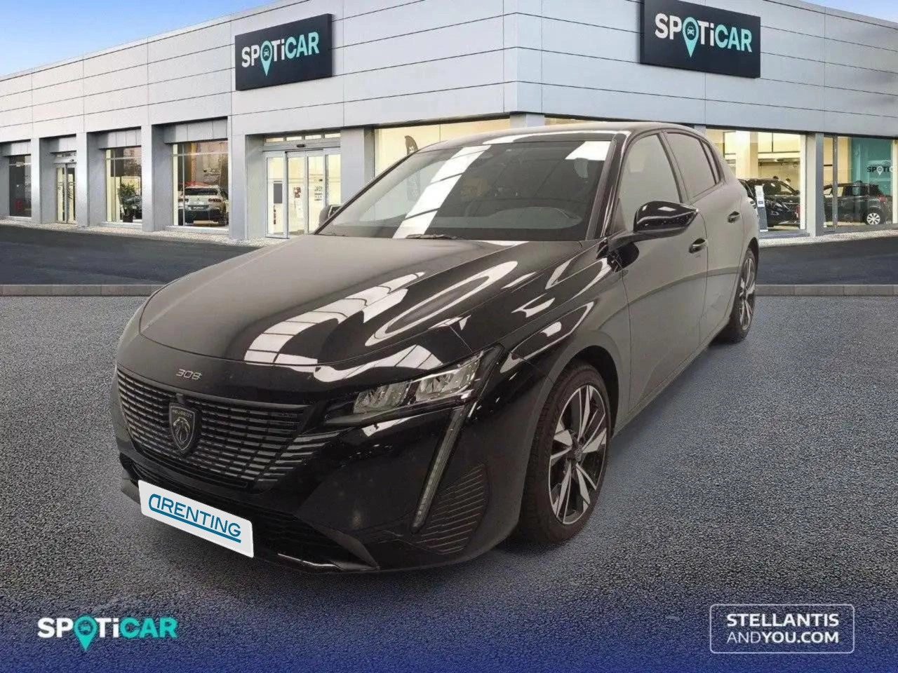 Renting Peugeot 308 1.2 PureTech S&S Allure 130 Negro