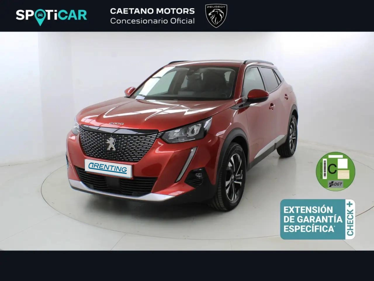 Renting Peugeot 2008 1.2 PureTech S&S Allure EAT8 130 Rojo