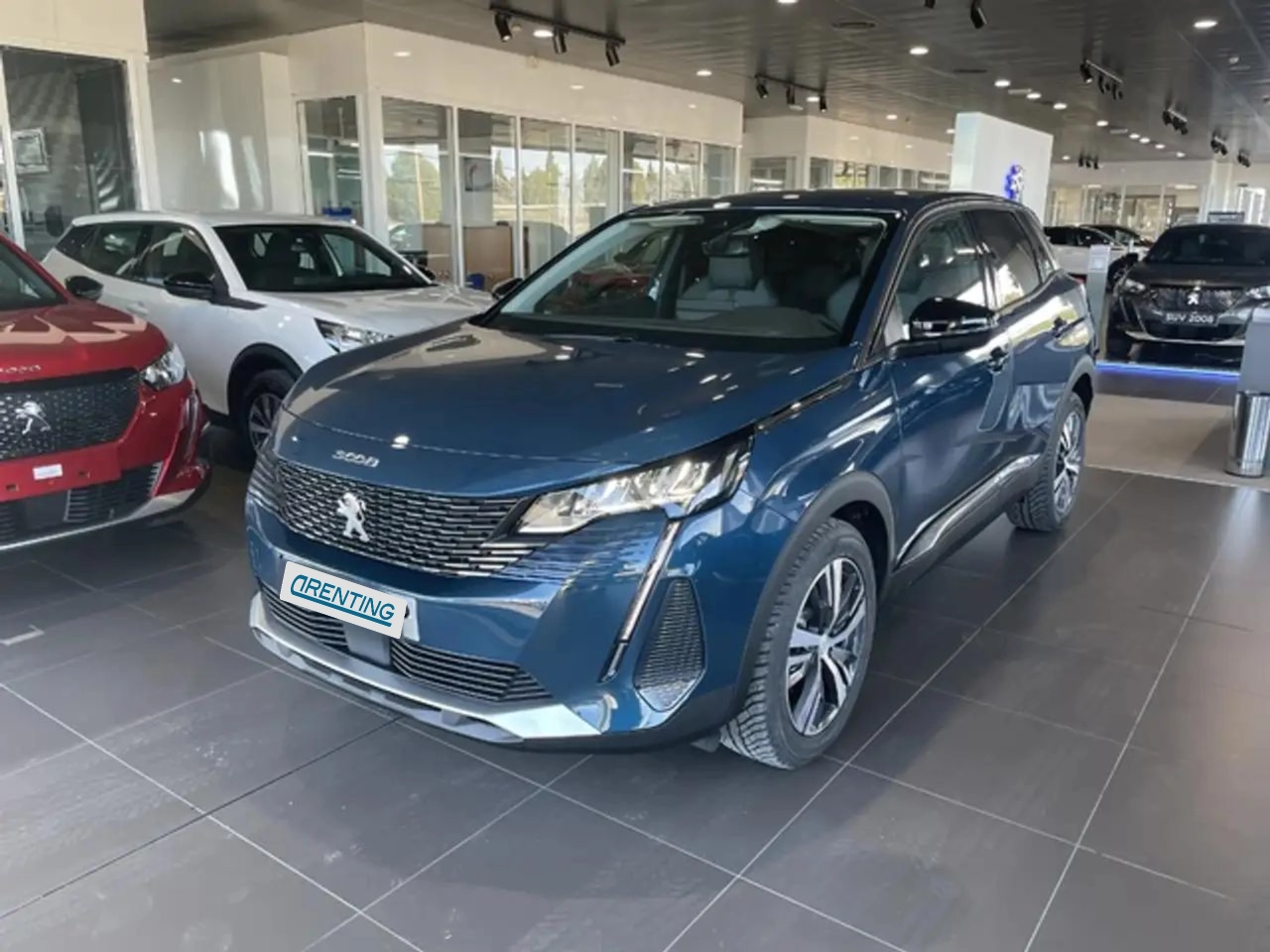 Renting Peugeot 3008 1.2 S&S PureTech Allure Pack 130 Azul