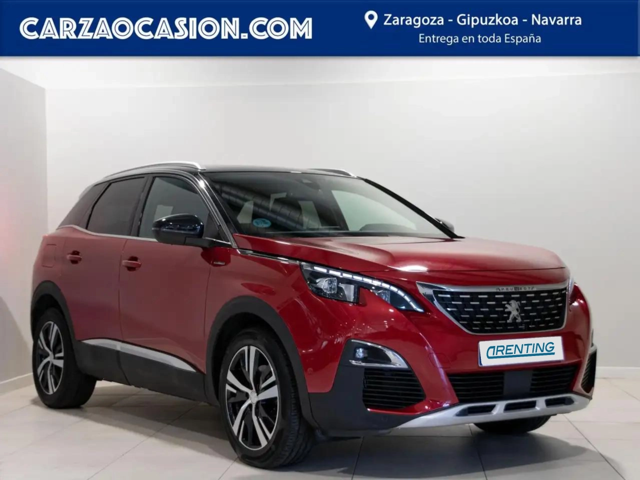 Renting Peugeot 3008 1.5 BlueHDi 96kW (130CV) S&S GT Line Rojo