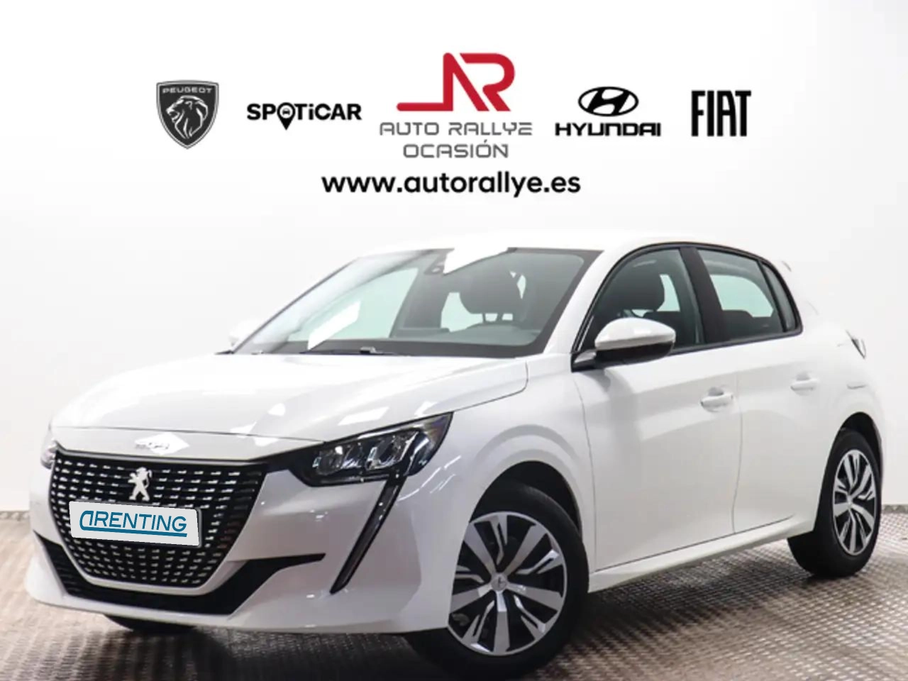 Renting Peugeot 208 1.5 BlueHDi S&S Active Pack 100 Blanco 3