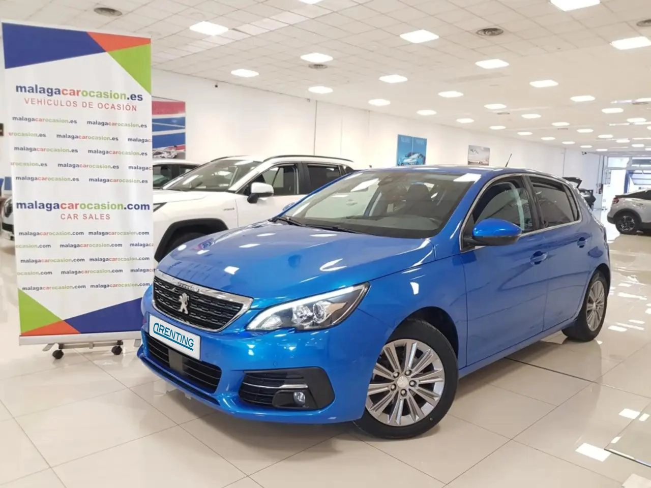 Renting Peugeot 308 1.5 BlueHDi S&S Allure EAT8 130 Azul