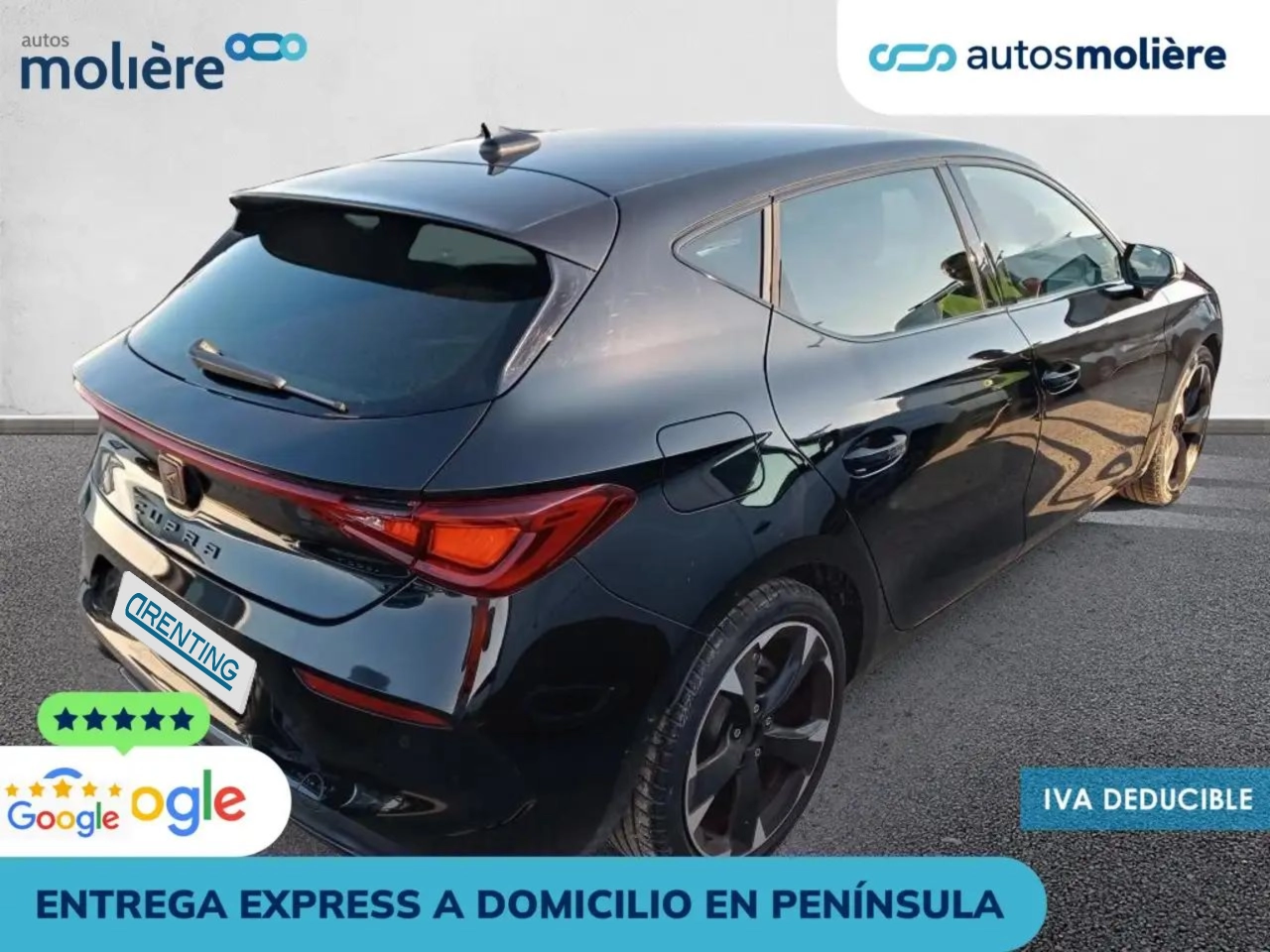 Renting CUPRA Leon 1.5 ETSI DSG 110Kw Negro 2