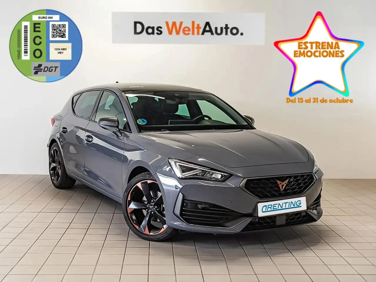 Renting CUPRA Leon 1.5 ETSI DSG 110Kw Gris 3