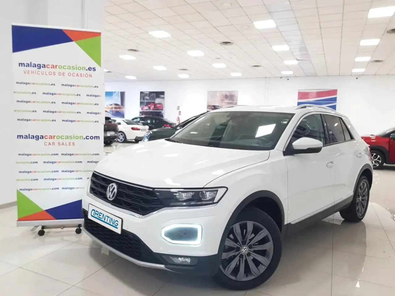 Renting Volkswagen T-Roc 1.5 TSI Sport DSG7 Blanco 1