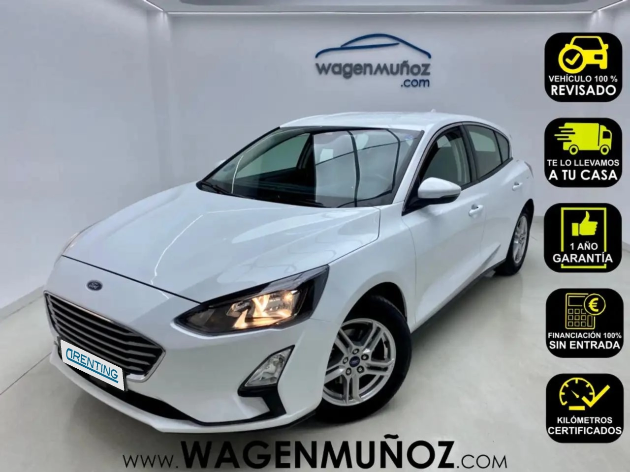 Renting Ford Focus 1.5Ecoblue Trend+ 95 Blanco