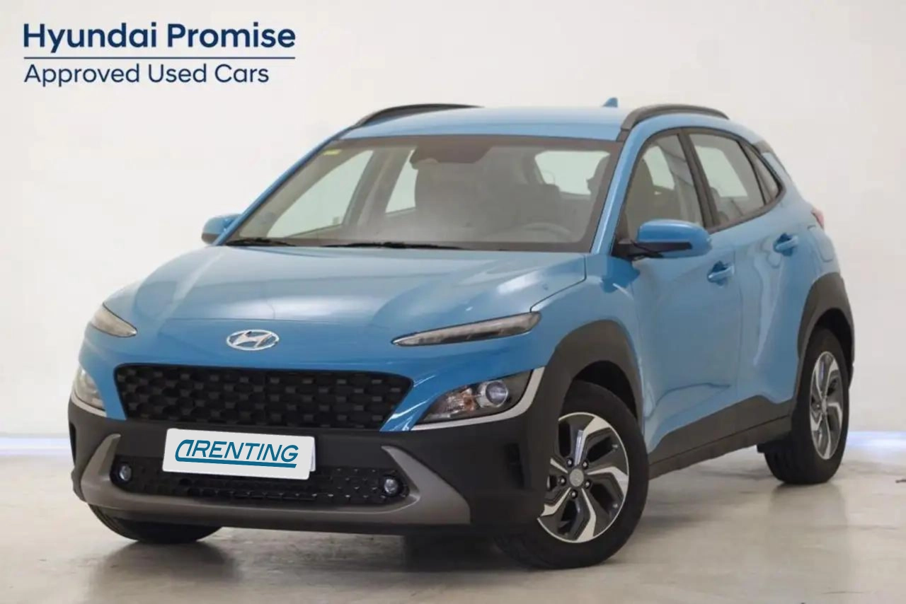 Renting Hyundai KONA 1.6 GDI HEV Maxx DCT Azul 1