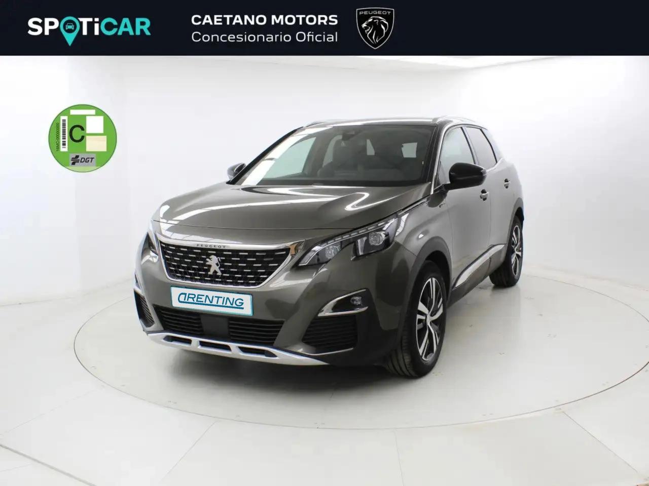 Renting Peugeot 3008 1.6 PureTech 132KW S&S GT Line EAT8 Gris