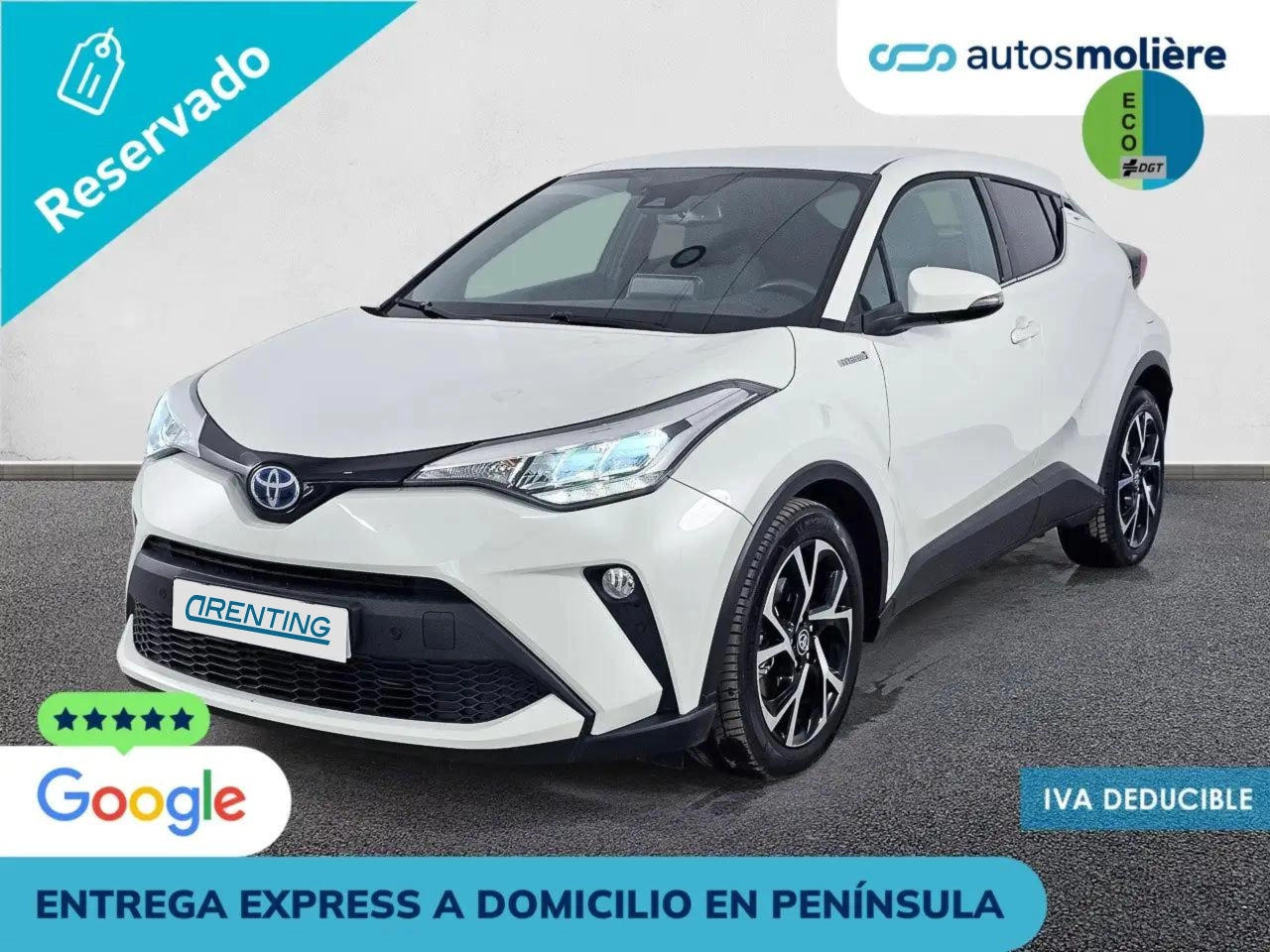 Renting Toyota C-HR 125H Advance Blanco 3