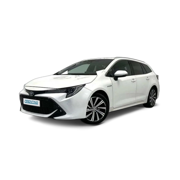 Renting Toyota Corolla 180H STYLE E-CVT TOURING SPORT Blanco