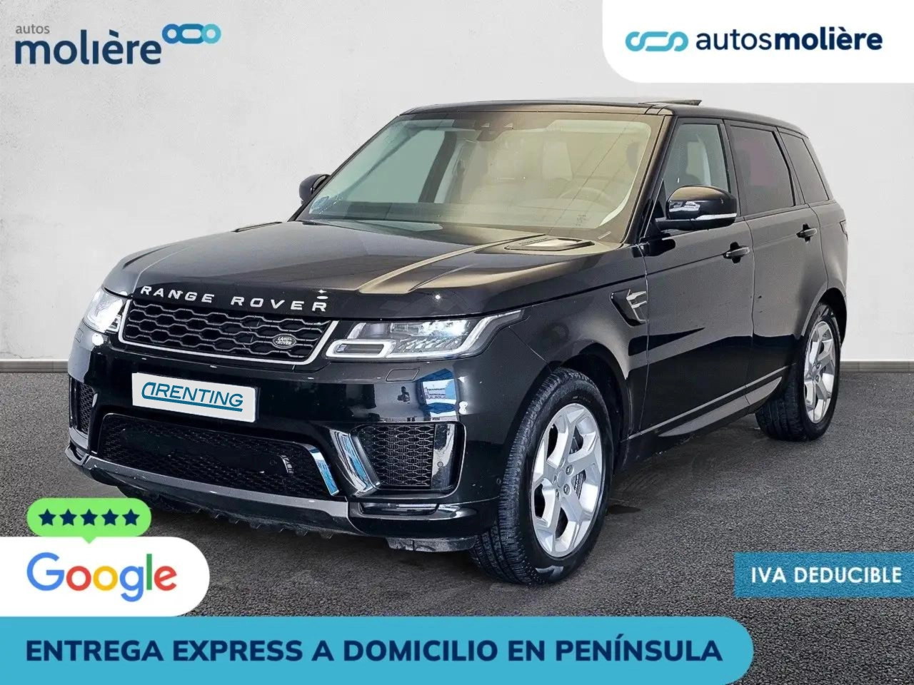 Renting Land Rover Range Rover Sport 2.0 Si4 PHEV HSE 404 Negro 1