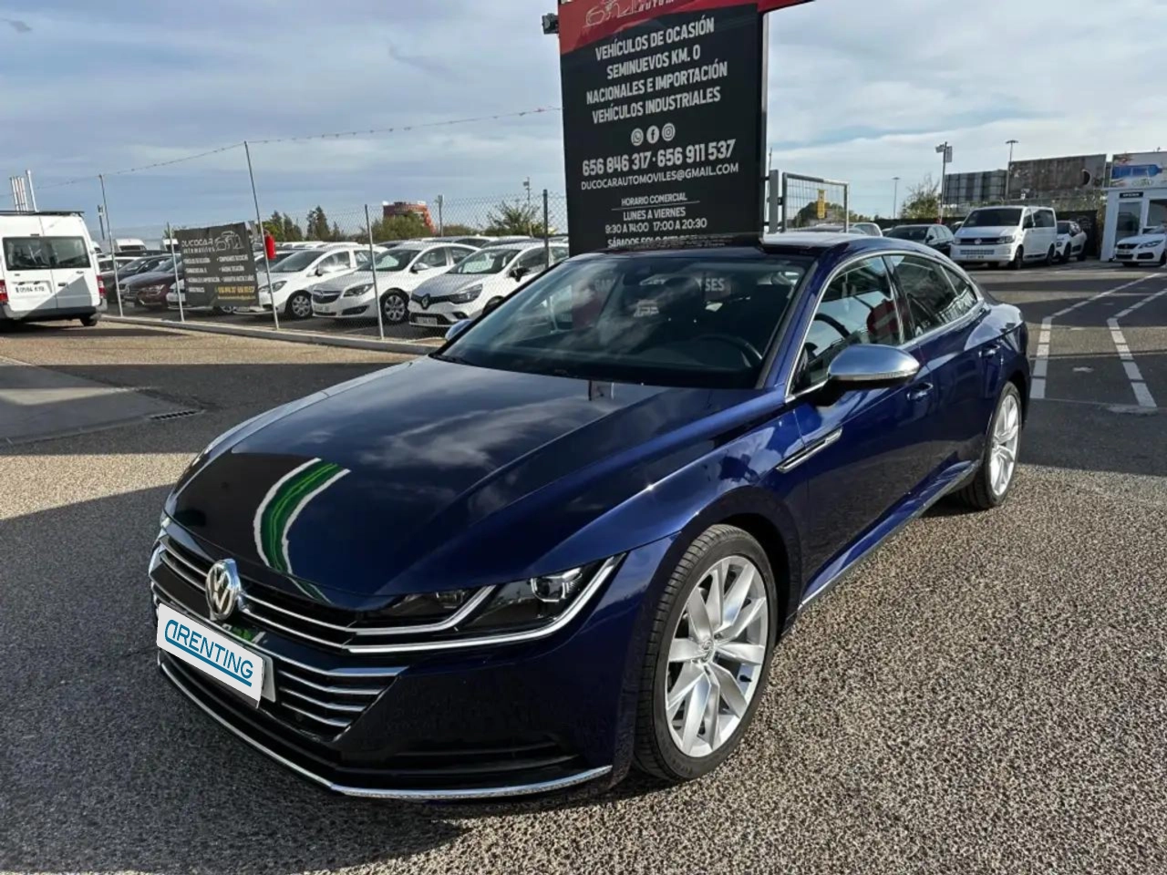 Renting Volkswagen Arteon 2.0TDI Elegance DSG7 110kW Azul