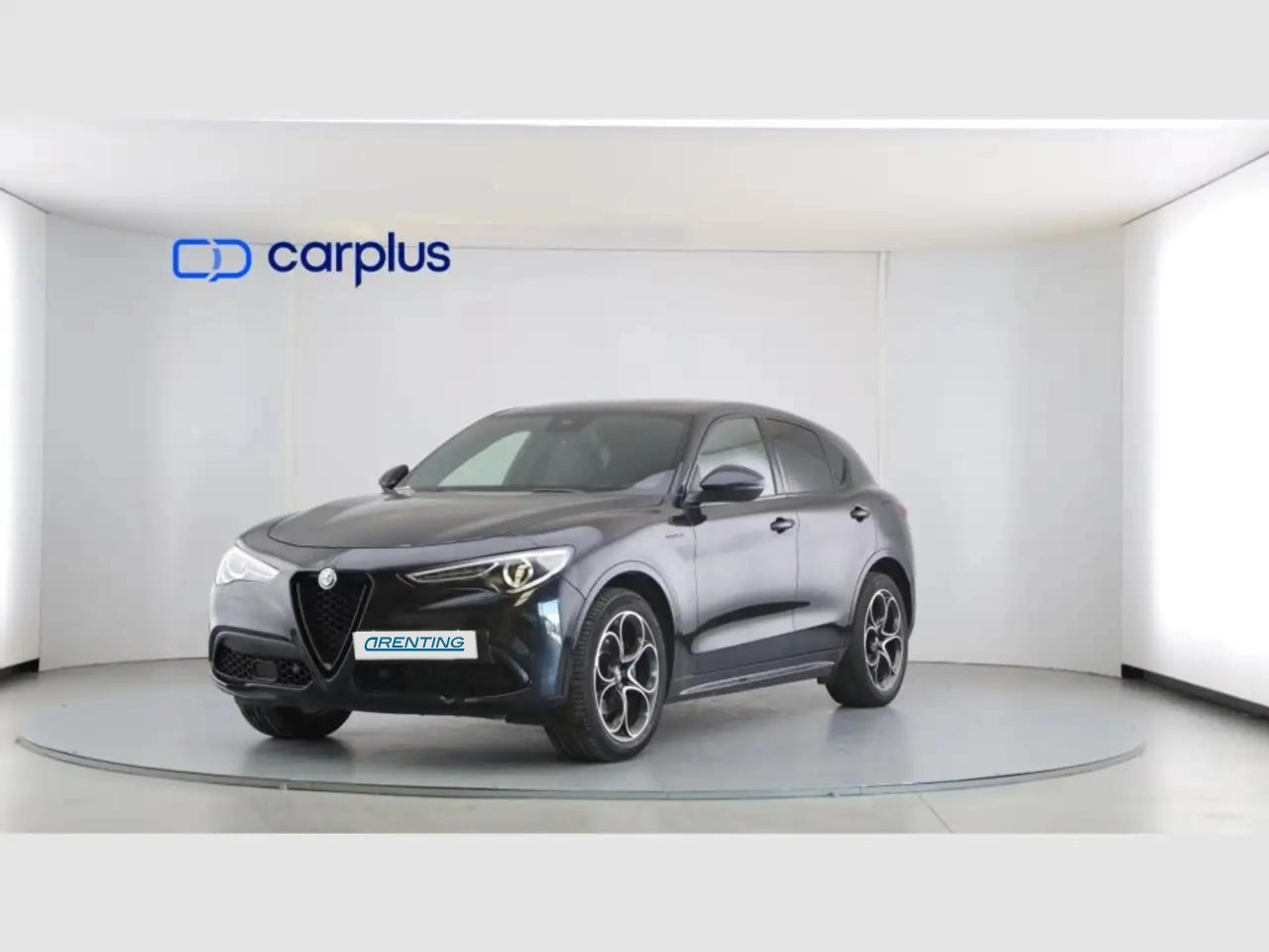 Renting Alfa Romeo Stelvio 2.2 Diésel 154kW (210CV) Veloce Q4 Negro