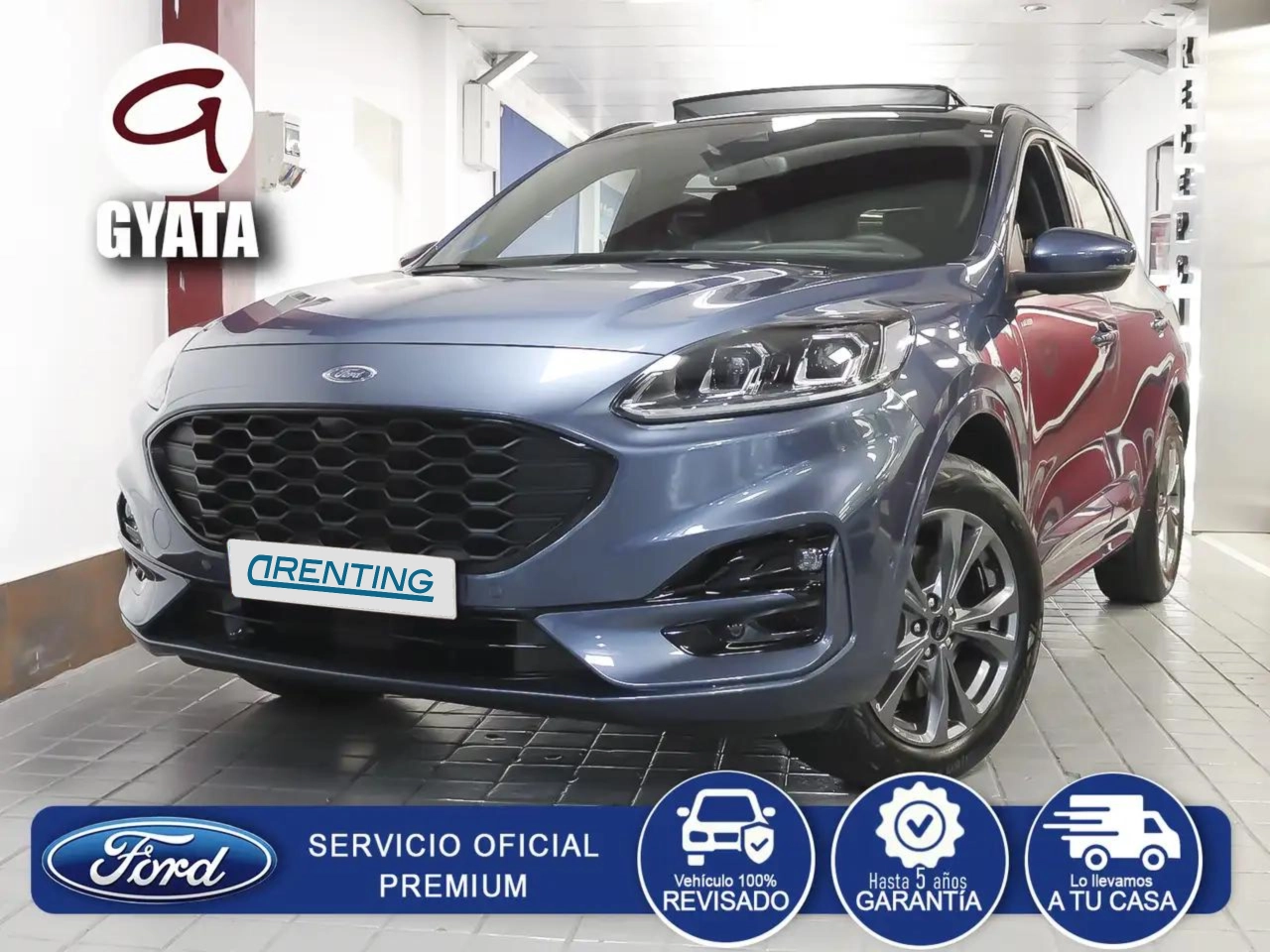 Renting Ford Kuga 2.5 Duratec PHEV ST-Line 4×2 Azul