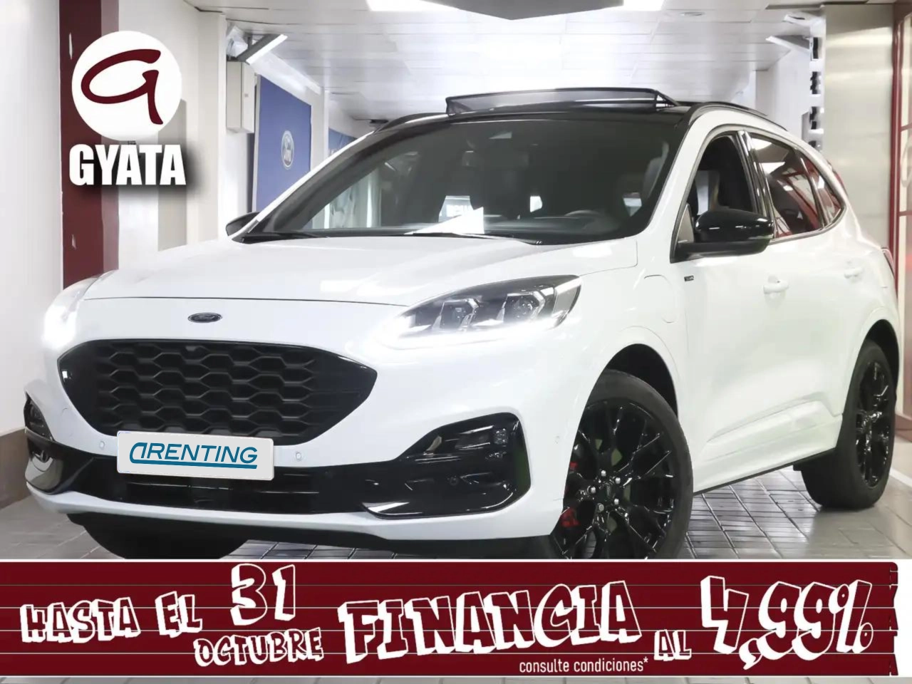 Renting Ford Kuga 2.5 Duratec PHEV ST-Line X 4×2 Blanco 7