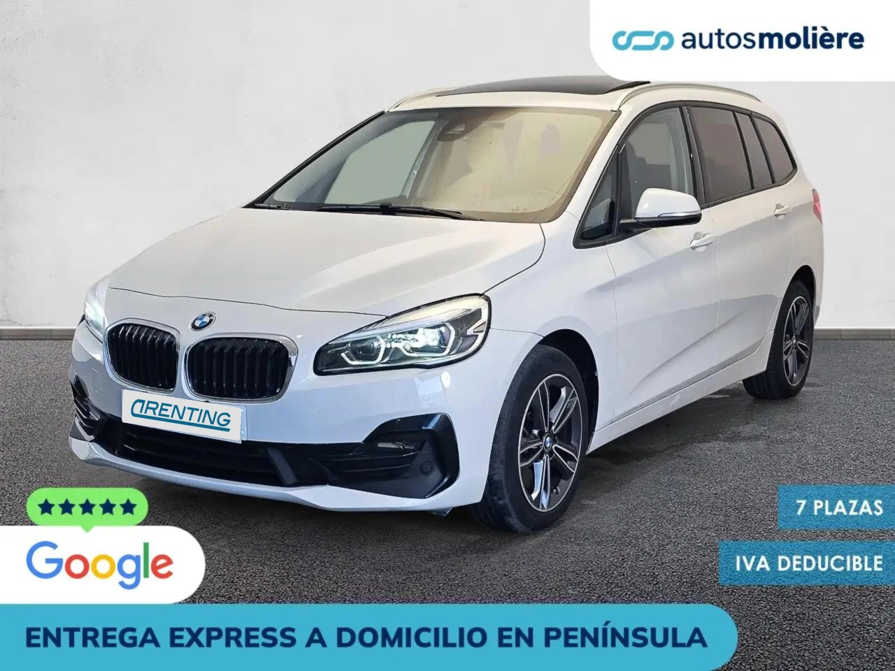 Renting BMW 218 218d Gran Tourer Blanco 1