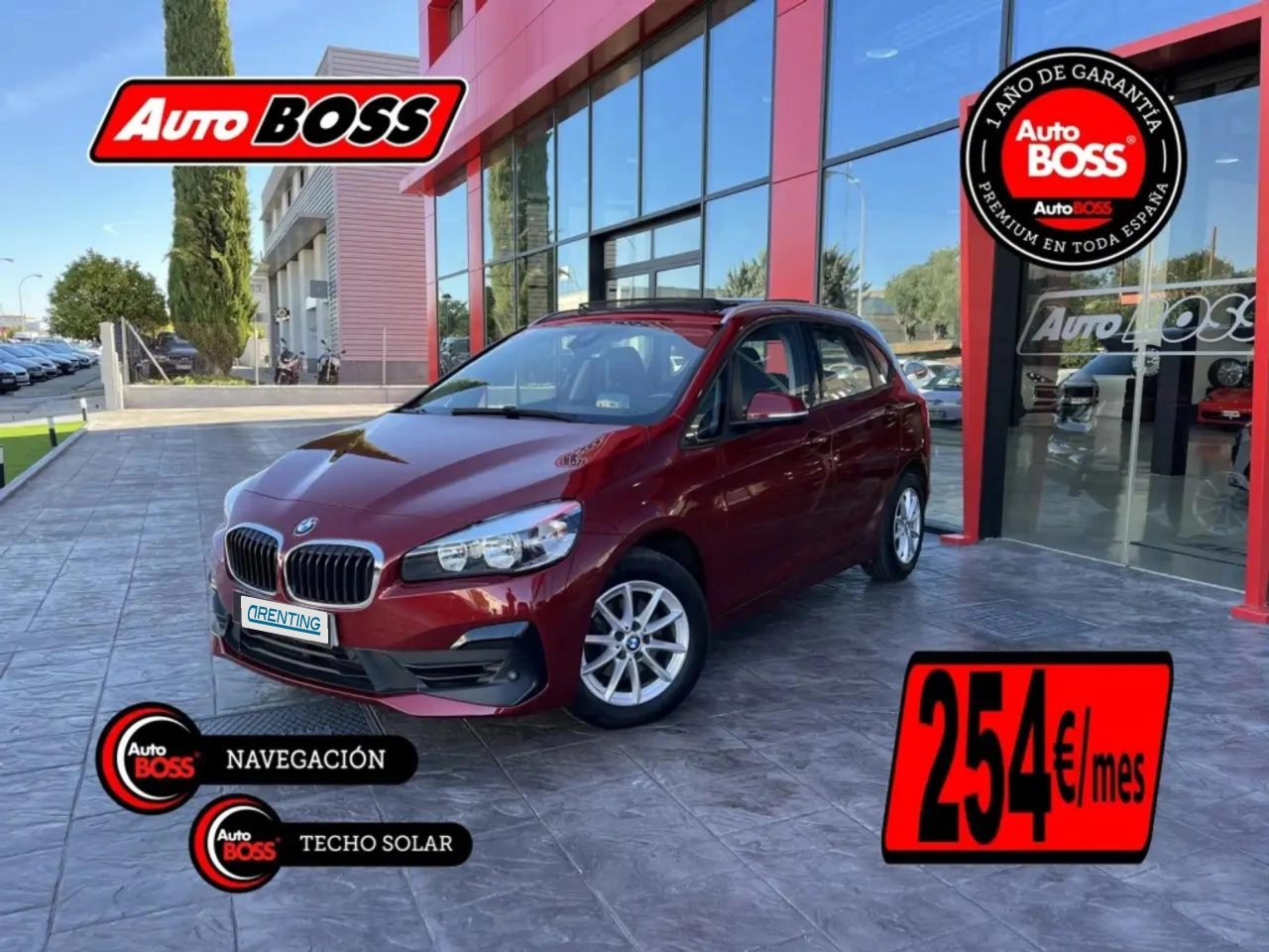 Renting BMW 218 218iA Active Tourer Rojo