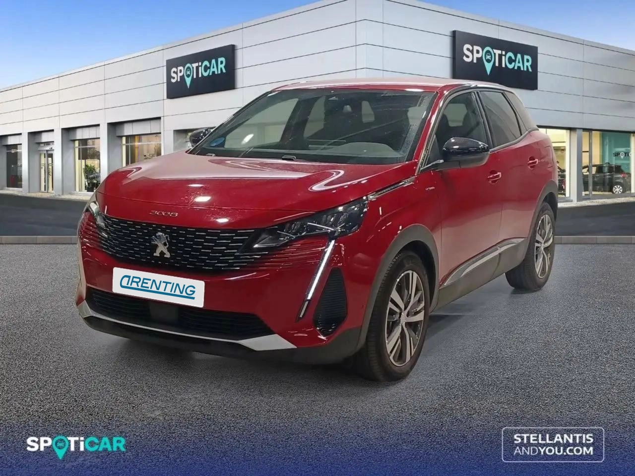 Renting Peugeot 3008 225 e-EAT8 Allure Pack Rojo 2