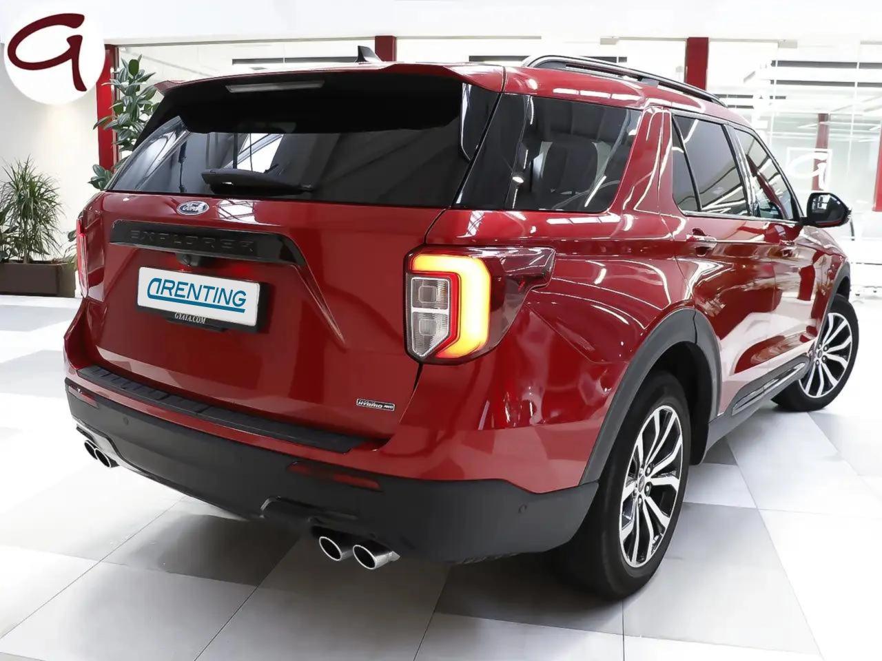 Renting Ford Explorer 3.0 PHEV ST-Line AWD 450 Rojo 1