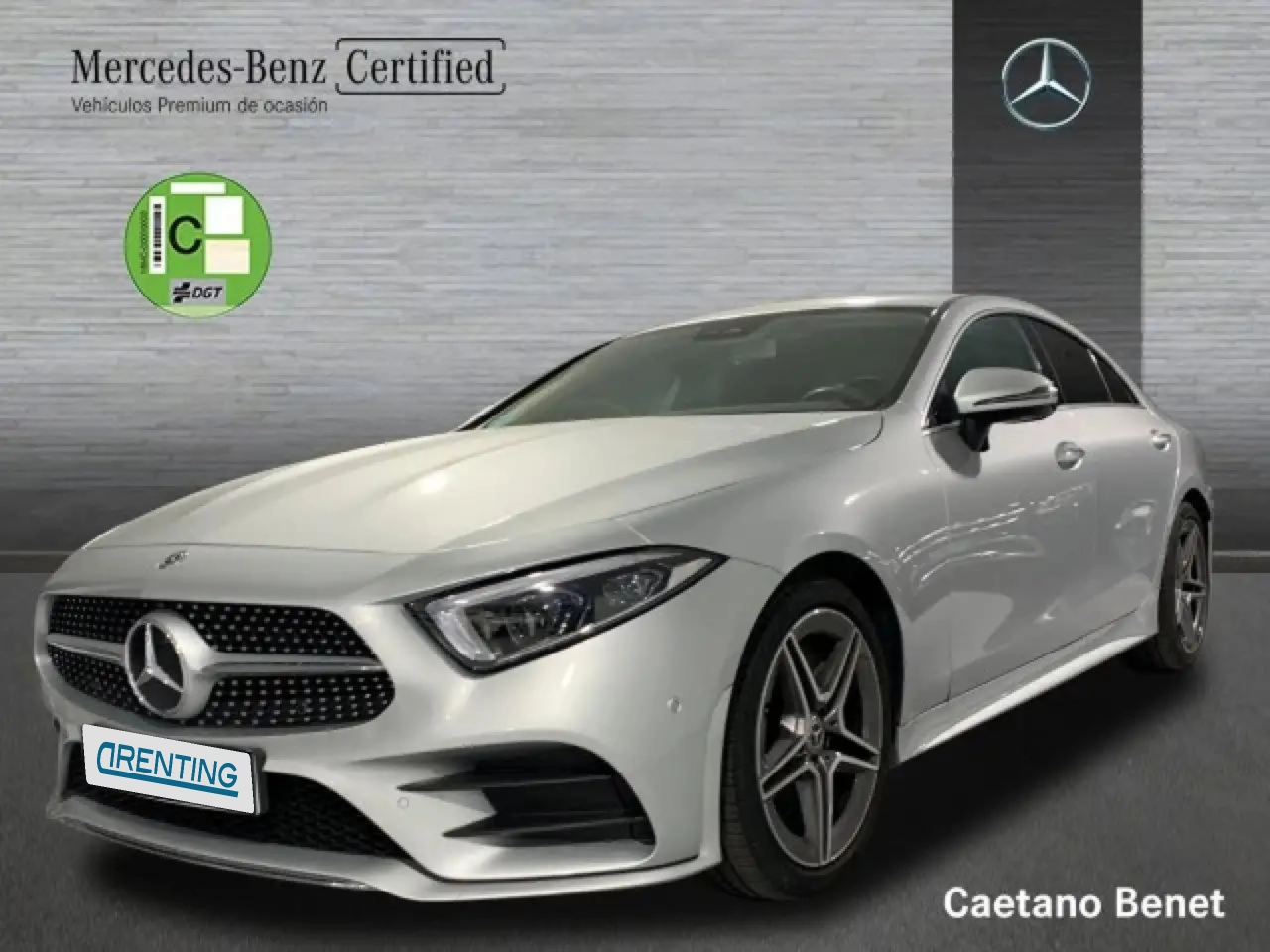 Renting Mercedes-Benz CLS 300 300d Aut. Plateado