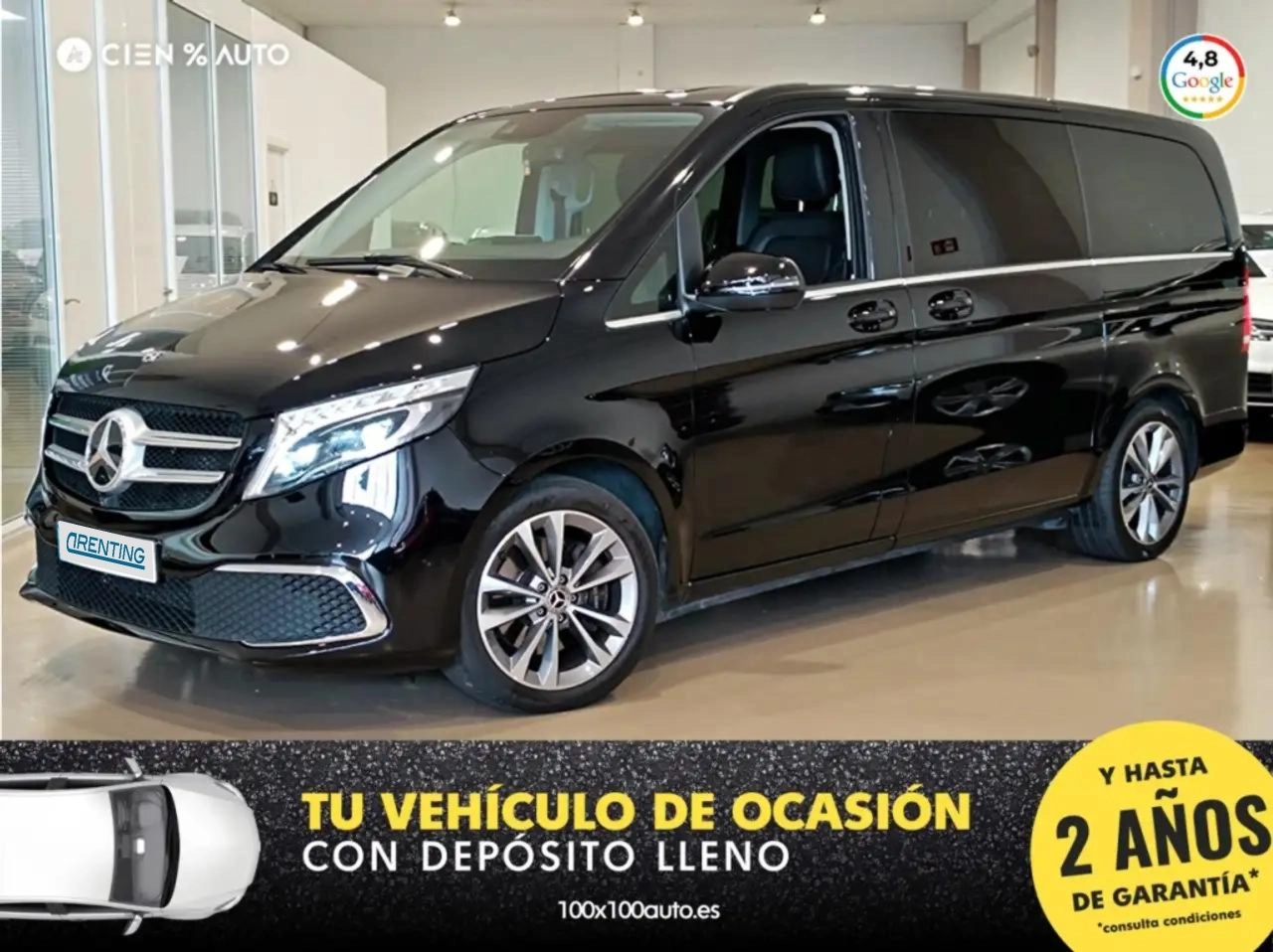 Renting Mercedes-Benz V 300d Largo Avantgarde Negro 1