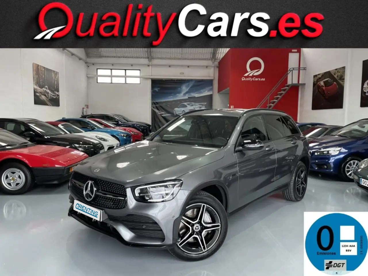 Renting Mercedes-Benz GLC 300 300de 4Matic 9G-Tronic Gris 2