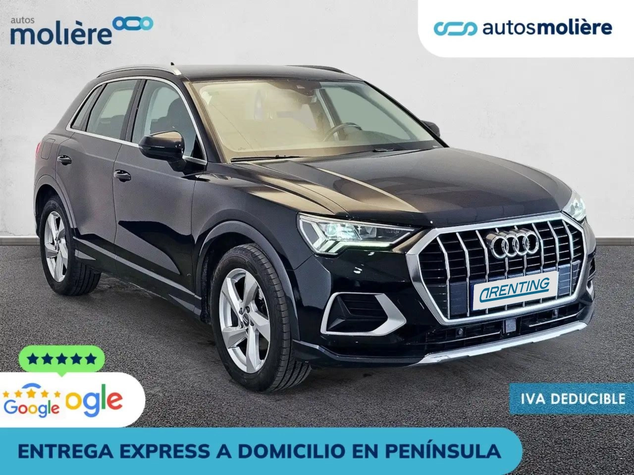 Renting Audi Q3 35 TDI Advanced S tronic 110kW Negro 3