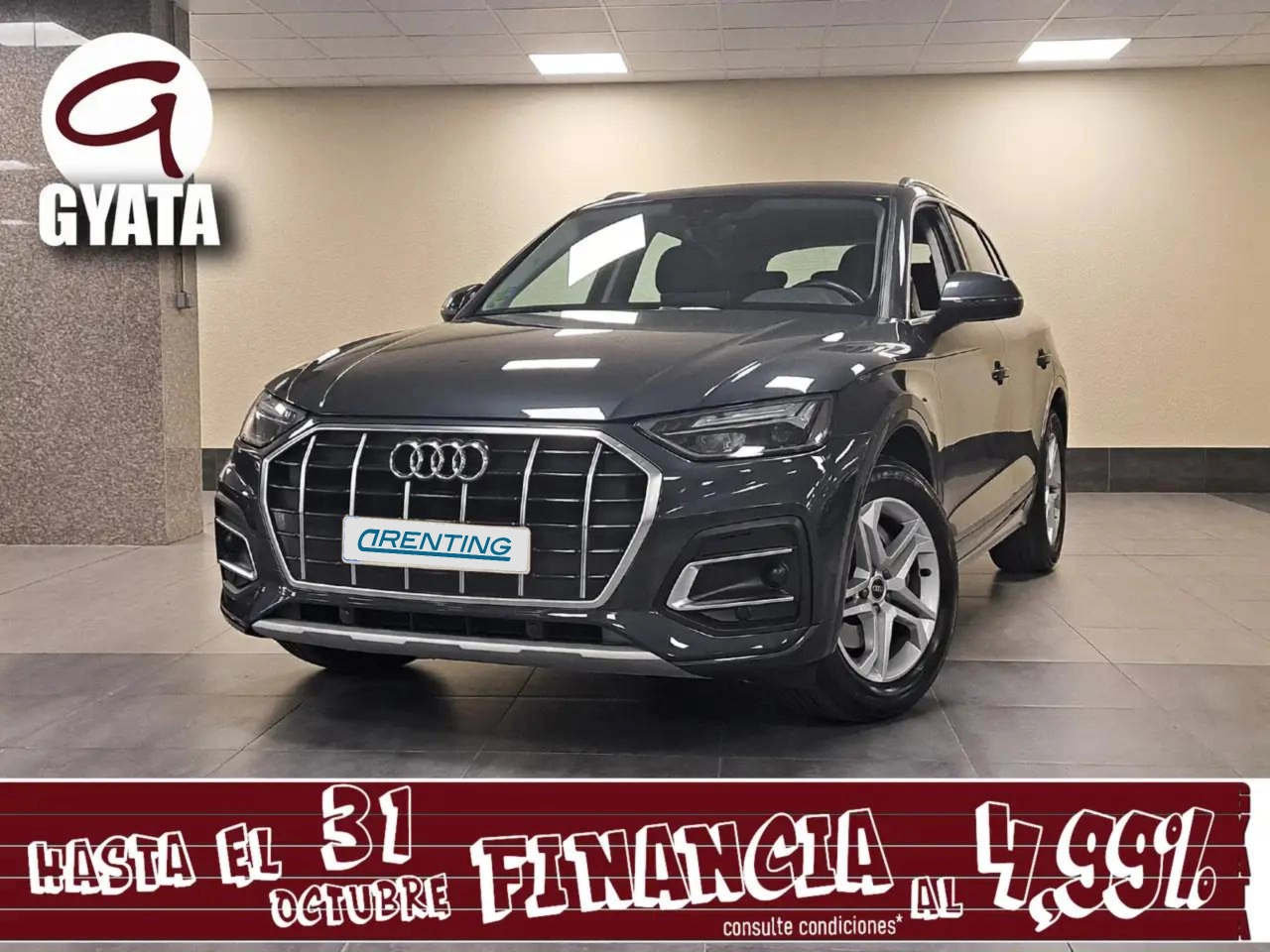 Renting Audi Q5 35 TDI Advanced S tronic Gris 1