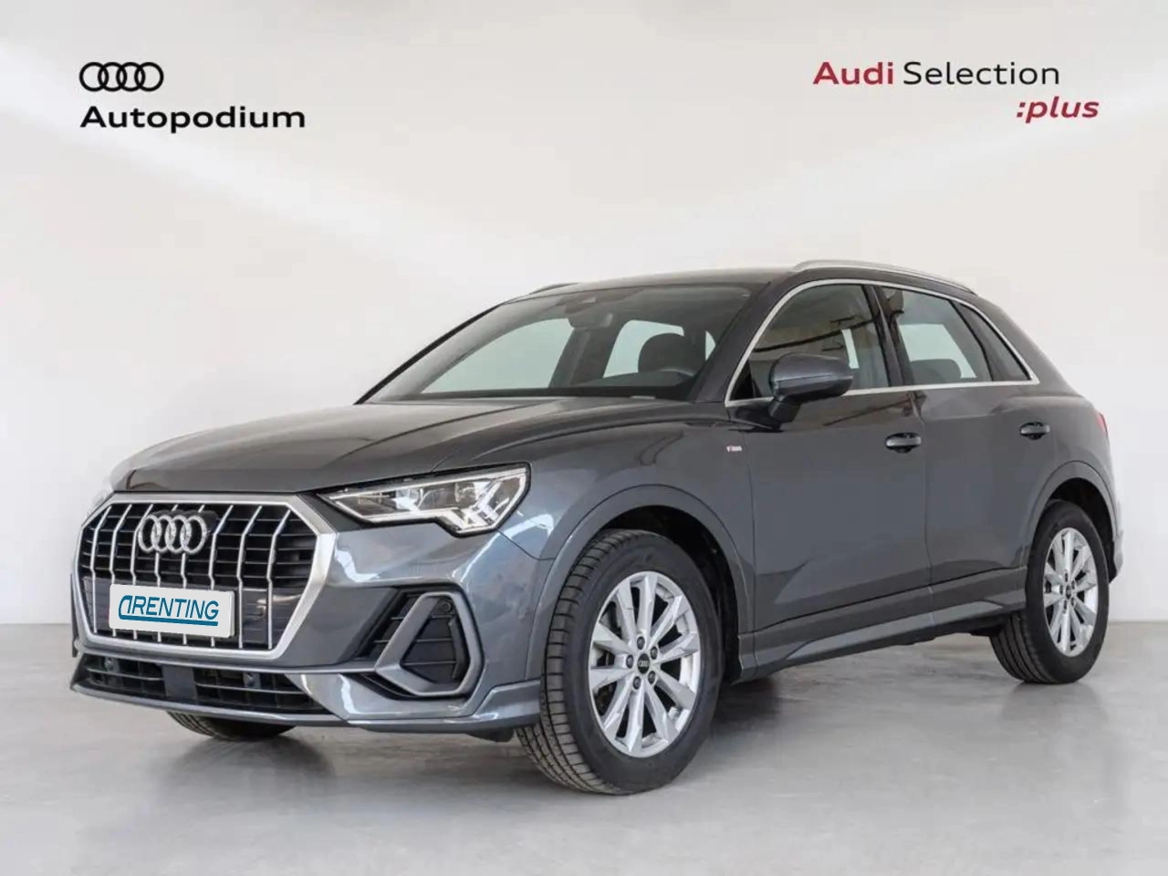 Renting Audi Q3 35 TDI S line S tronic 110kW Gris 5 1