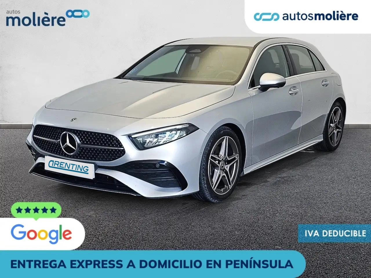 Renting Mercedes-Benz A 180 7G-DCT Plateado