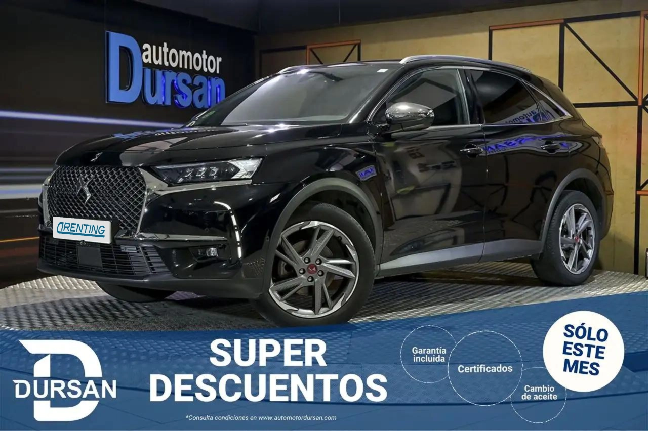 Renting DS Automobiles DS 7 Crossback BlueHDi DE 96kW 130CV Auto. SO CHIC Negro