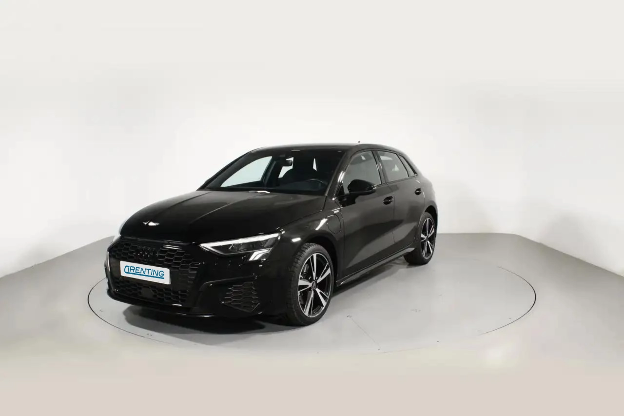 Renting Audi A3 CK GENUINE EDITION 40 TFSI E 150(204) KW(CV) S TRO Negro 1