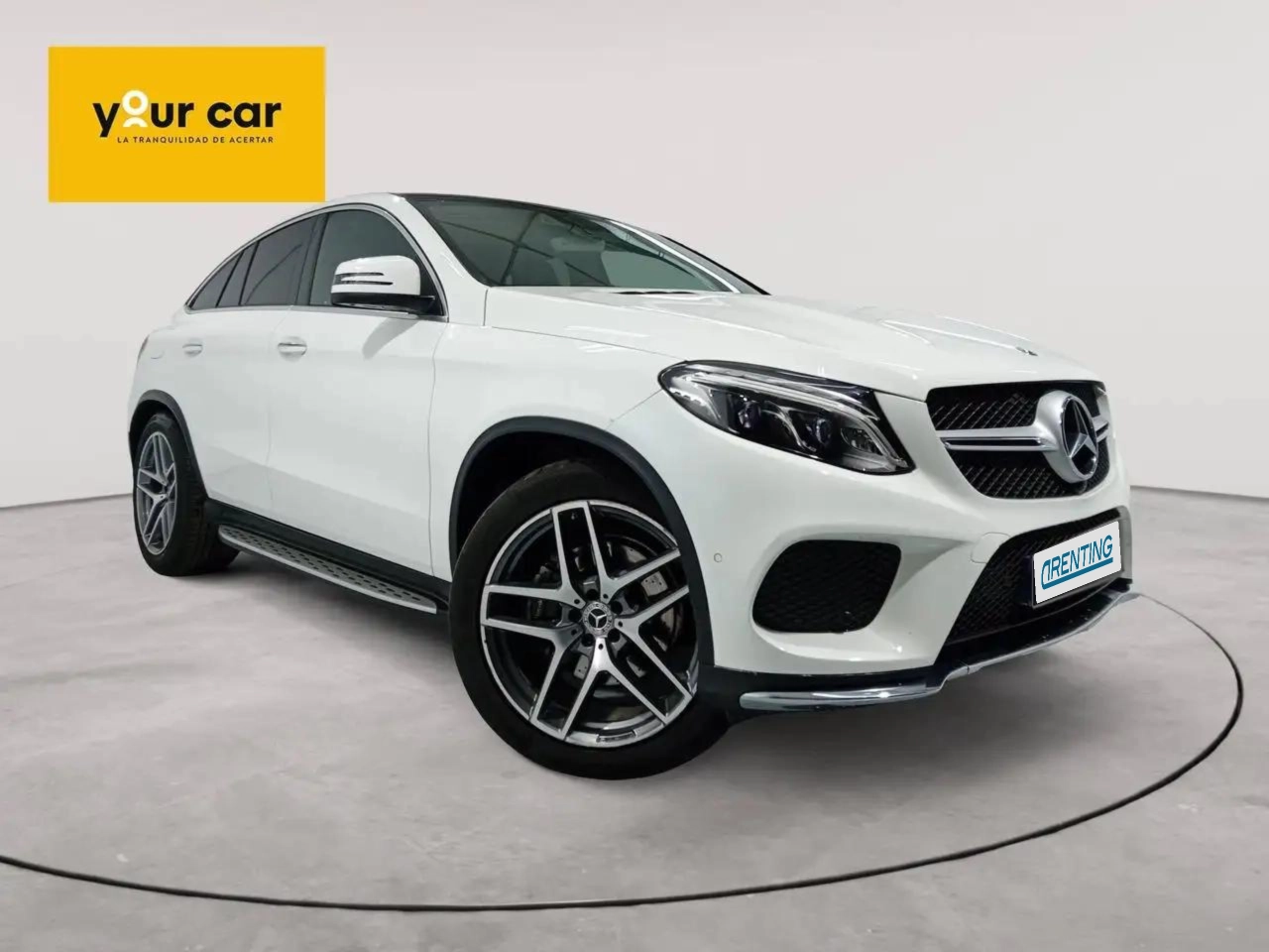 Renting Mercedes-Benz GLE 350 Coupé 350d 4Matic Aut. Blanco