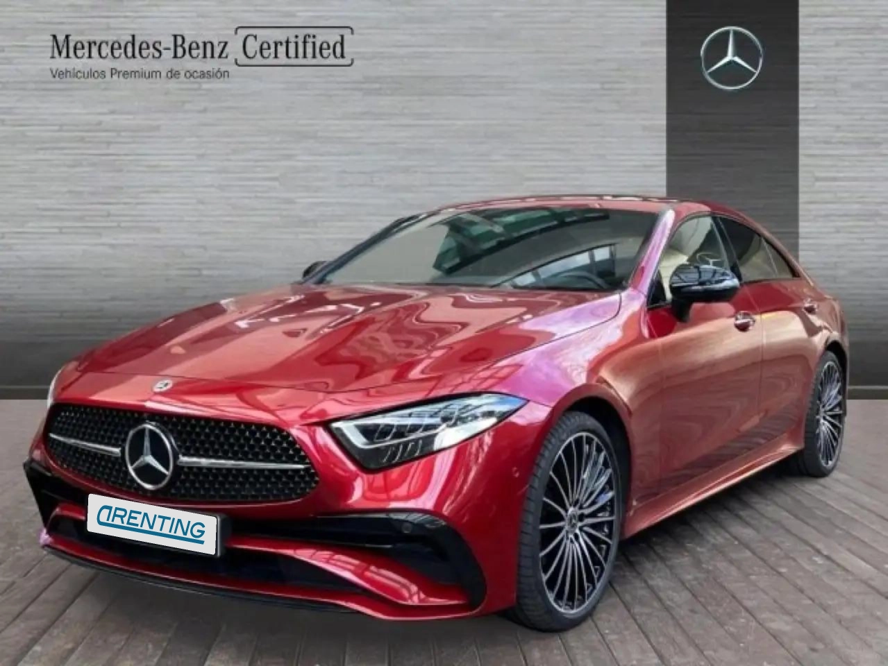 Renting Mercedes-Benz CLS 300 d 4Matic AMG Line (EURO 6d) Rojo