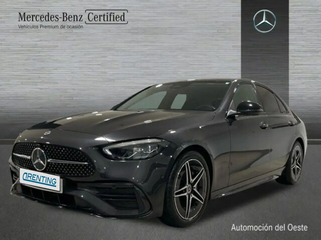 Renting Mercedes-Benz C 200 d amg line (euro 6d) Gris