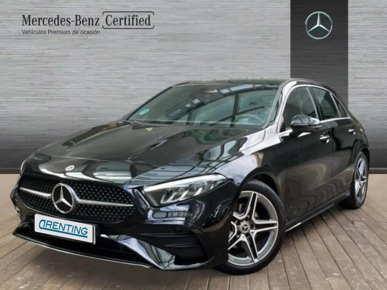 Renting Mercedes-Benz A 180 d AMG Line (EURO 6d) Negro