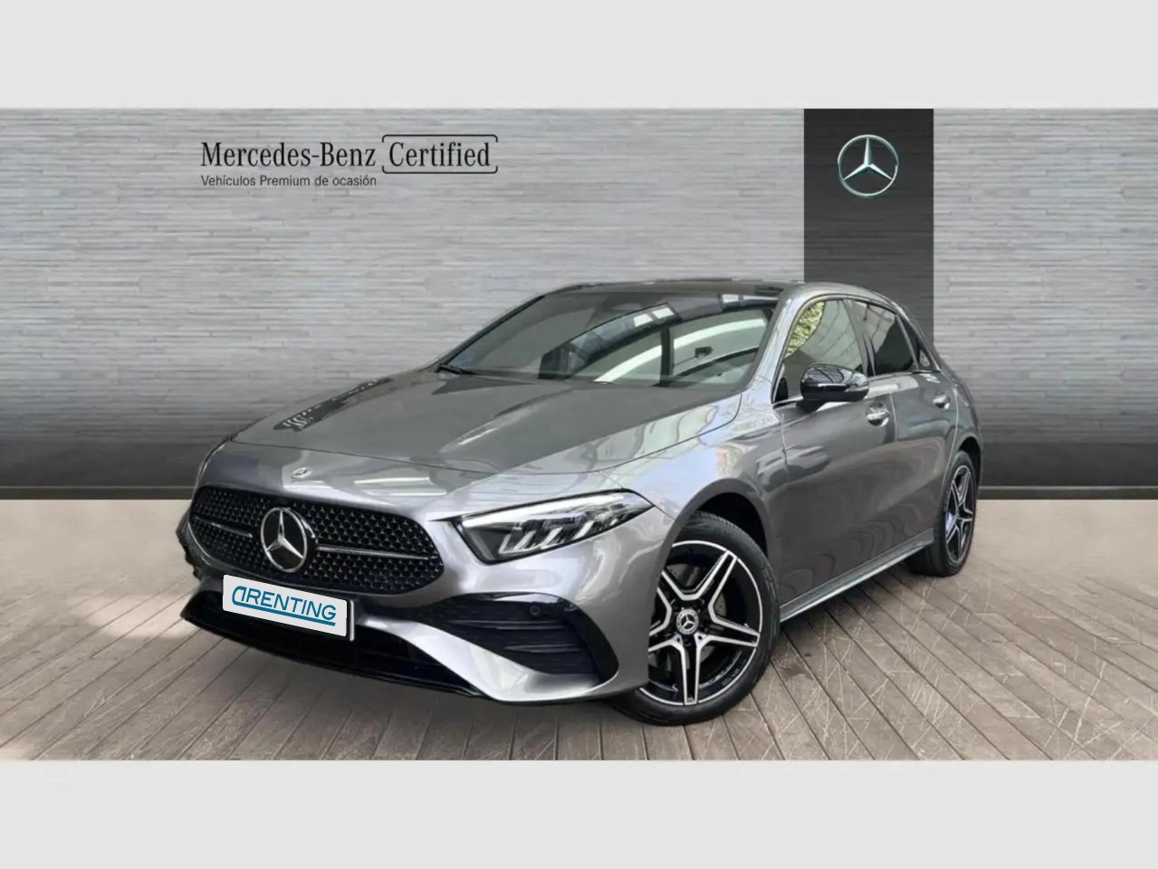 Renting Mercedes-Benz A 250 e AMG Line (EURO 6d) Gris