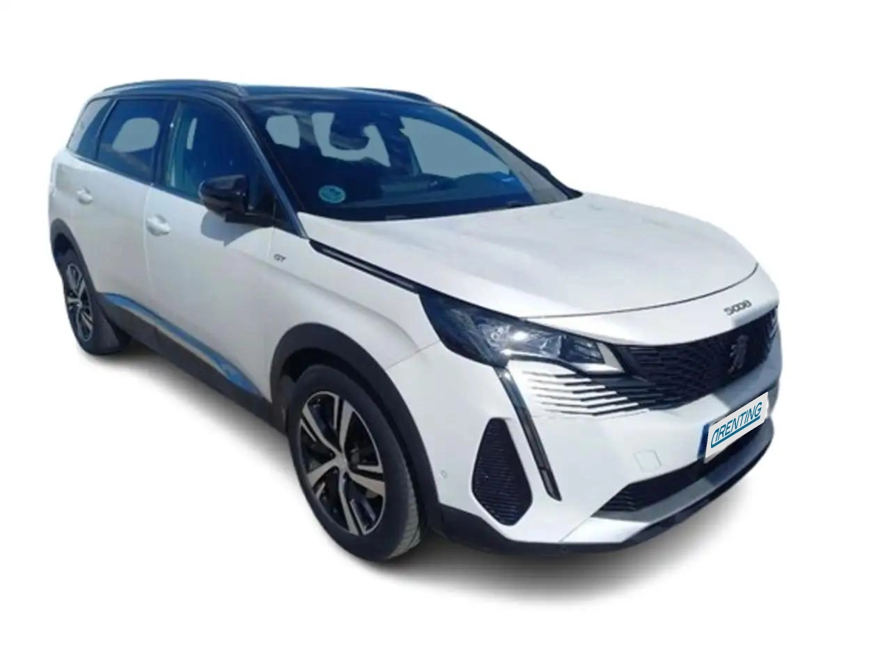 Renting Peugeot 5008 GT BLUE HDI 130 EAT8 Blanco