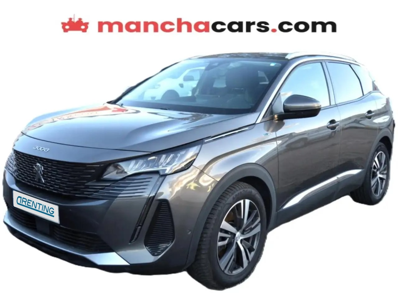 Renting Peugeot 3008 HYB PHEV 225 Allure Pack e-EAT8 Gris