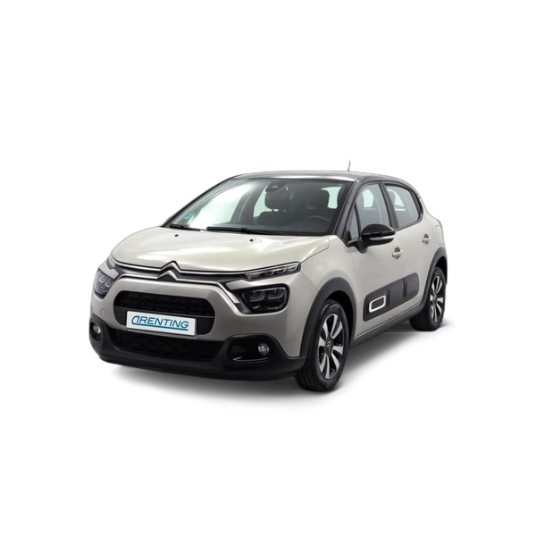 Renting Citroen C3 PureTech 60KW (83CV) Max Beige