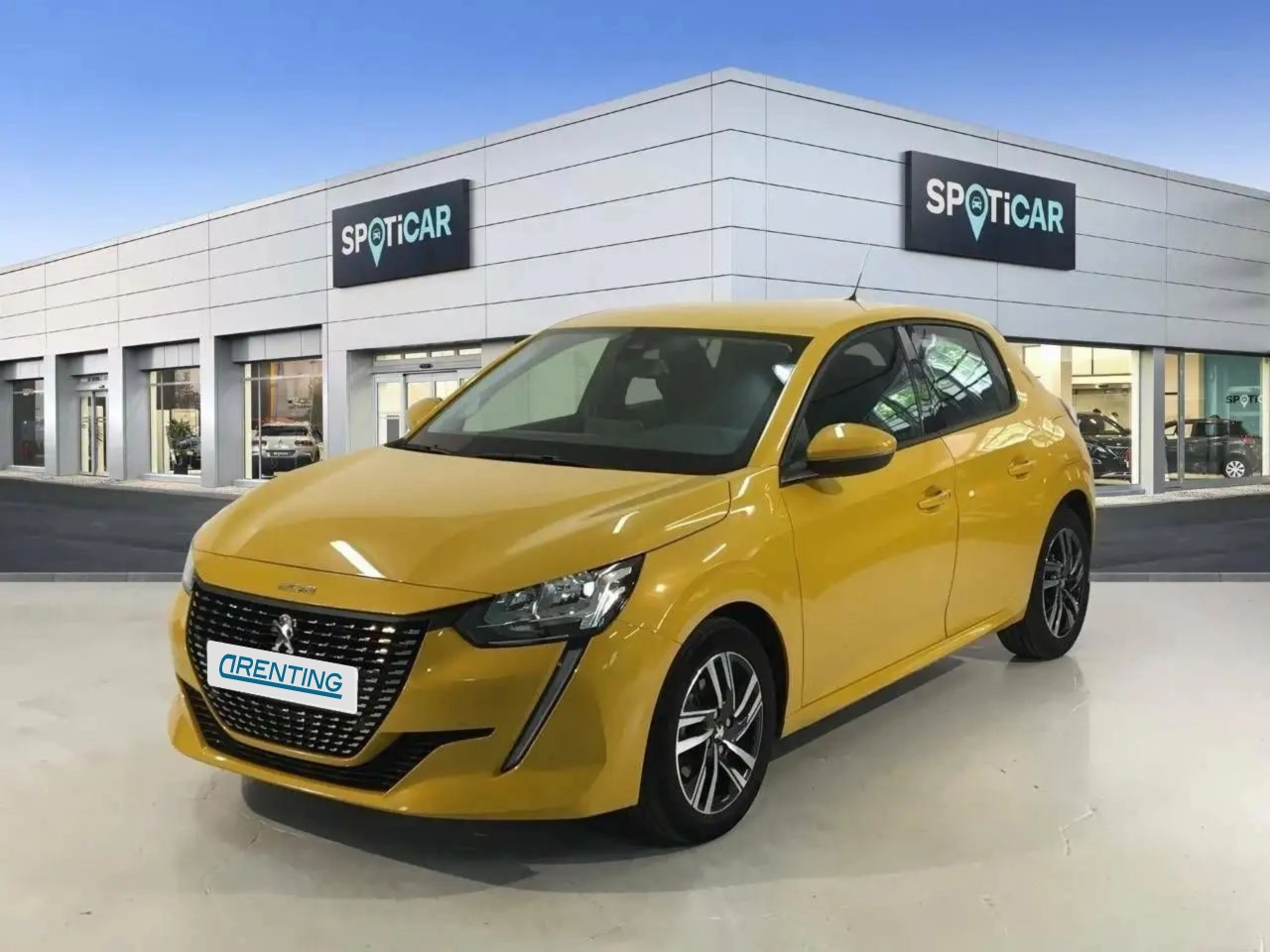 Renting Peugeot 208 PureTech 73kW (100CV) Allure Amarillo 1