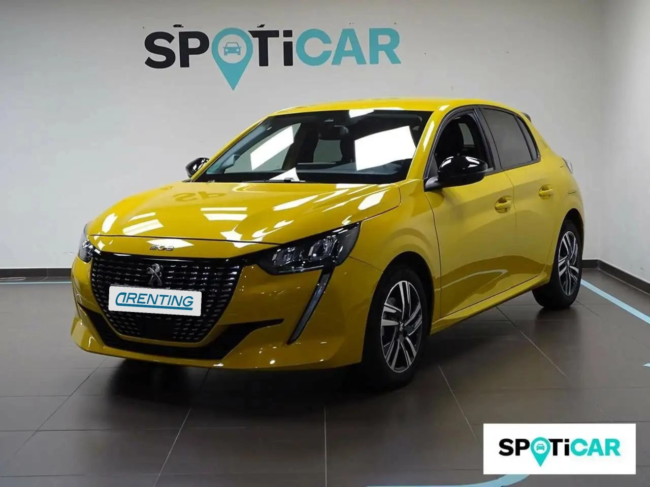 Renting Peugeot 208 PureTech 73kW (100CV) EAT8 Allure Amarillo